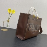 Fendi New Cowhide Tote Bag Sizes:35x17x31cm