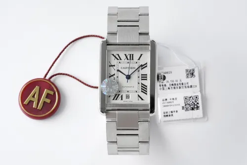 CARTIER Tank Men Watch Oversized Calendar Diamond Automatic Mechanical Watch