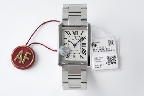CARTIER Tank Men Watch Oversized Calendar Diamond Automatic Mechanical Watch