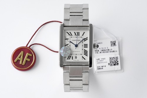 Cartier Tank Men's Watch Oversized Calendar Diamond Automatic Mechanical Watch