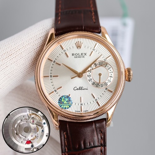 Rolex Cellini Series Automatic Mechanical Moon Phase Calendar Men's Watch