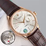 ROLEX Cellini Series Automatic Mechanical Moon Phase Calendar Men Watch