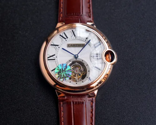 CARTIER Men Ballon Blue DE Sapphire Double Fisheye HD Blu-Ray Glass Watch