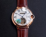 CARTIER Men Ballon Blue DE Sapphire Double Fisheye HD Blu-Ray Glass Watch