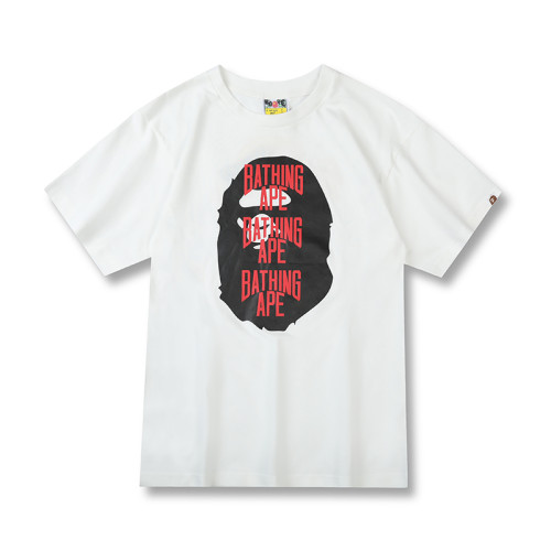 BAPE/A/Bathing Ape Unisex Fashion Short Sleeve Cotton HEAD MULTI PRINT TEE T-Shirt