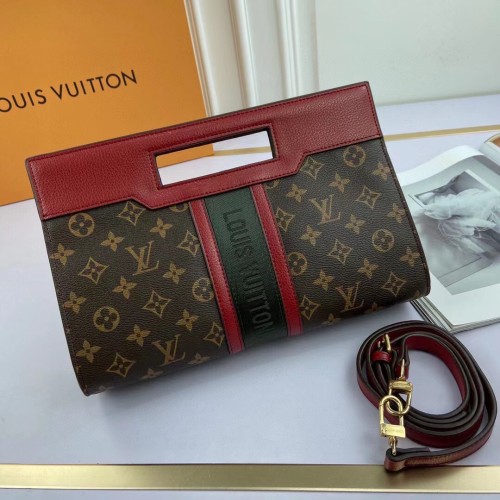 Louis Vuitton Classic Old Flower Clutch Bag Sizes:30-19-8