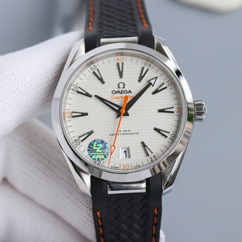OMEGA Men Seamaster Tape Steel Orange Mechanical Watch
