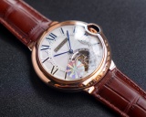 CARTIER Men Ballon Blue DE Sapphire Double Fisheye HD Blu-Ray Glass Watch