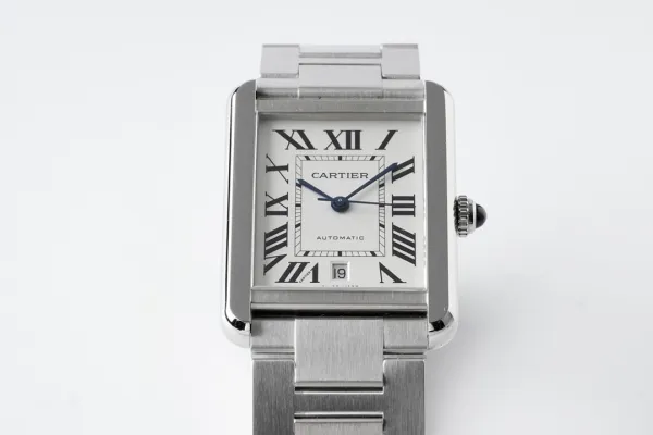 CARTIER Tank Men Watch Oversized Calendar Diamond Automatic Mechanical Watch