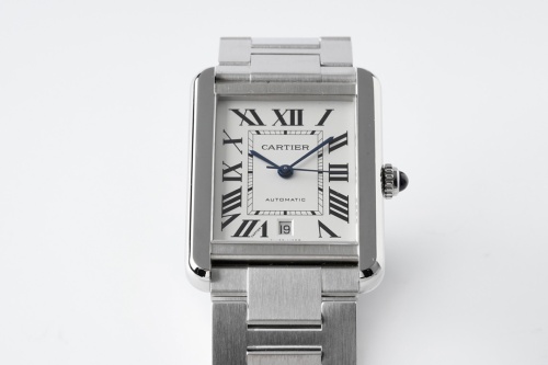 CARTIER Tank Men Watch Oversized Calendar Diamond Automatic Mechanical Watch