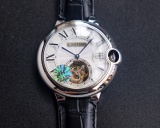 CARTIER Men Ballon Blue DE Sapphire Double Fisheye HD Blu-Ray Glass Watch