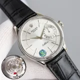 ROLEX Cellini Series Automatic Mechanical Moon Phase Calendar Men Watch