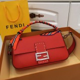 Fendi New Lychee Pattern Calfskin Hand Bag Sizes:26×5×15Cm