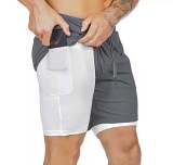 Summer Double Layer Pocket Shorts Plus Size Fitness Sports Jogging Men Pant