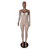 Women's 2022 new sexy see-through Amazon one-piece jumpsuit