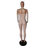 Women's 2022 new sexy see-through Amazon one-piece jumpsuit