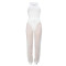 Sexy vest mesh suit