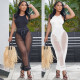 Sexy vest mesh suit