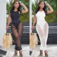 Sexy vest mesh suit