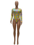 Fashion Print Outdoor One Piece Swimsuit