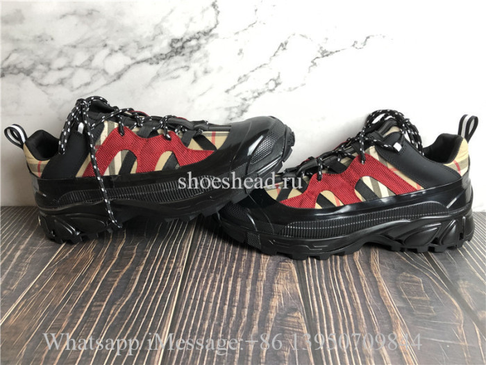 Burberry Black & Beige Arthur Sneakers