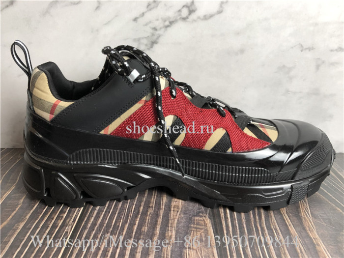 Burberry Black & Beige Arthur Sneakers