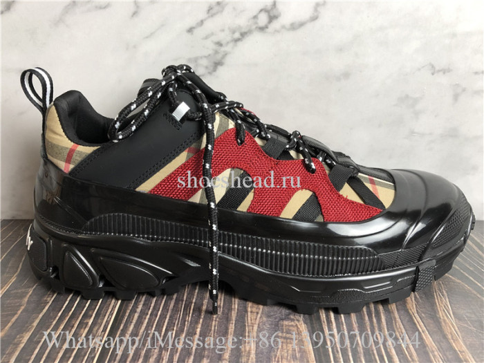 Burberry Black & Beige Arthur Sneakers