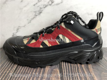 Burberry Black & Beige Arthur Sneakers