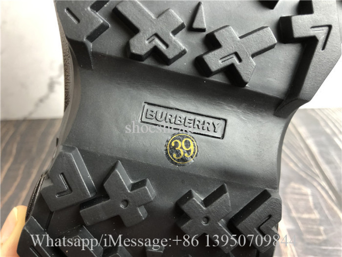 Burberry Black & Beige Arthur Sneakers