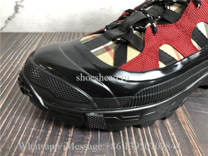 Burberry Black & Beige Arthur Sneakers