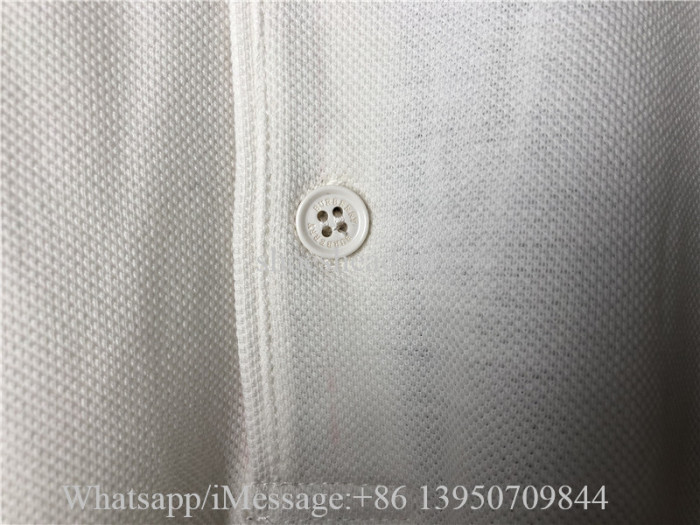 Burberry White Polo Tshirt