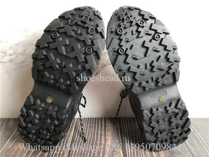 Burberry Black & Beige Arthur Sneakers