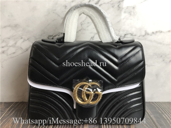 Original Gucci GG Marmont Small Top Handle Bag