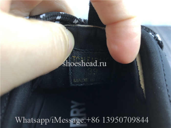 Burberry Black & Beige Arthur Sneakers