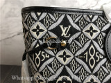 Original Louis Vuitton Jacquard Since 1854 Neverfull MM Grey Bag