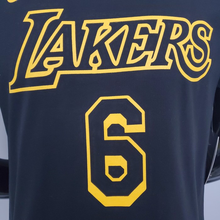 LeBron James Los Angeles Lakers Casual T-shirt Black