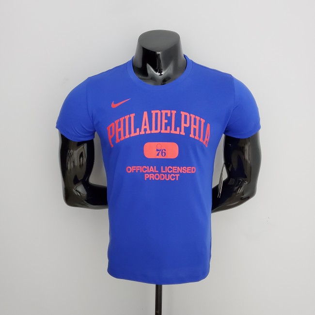 Philadelphia 76ers Casual T-shirt Blue
