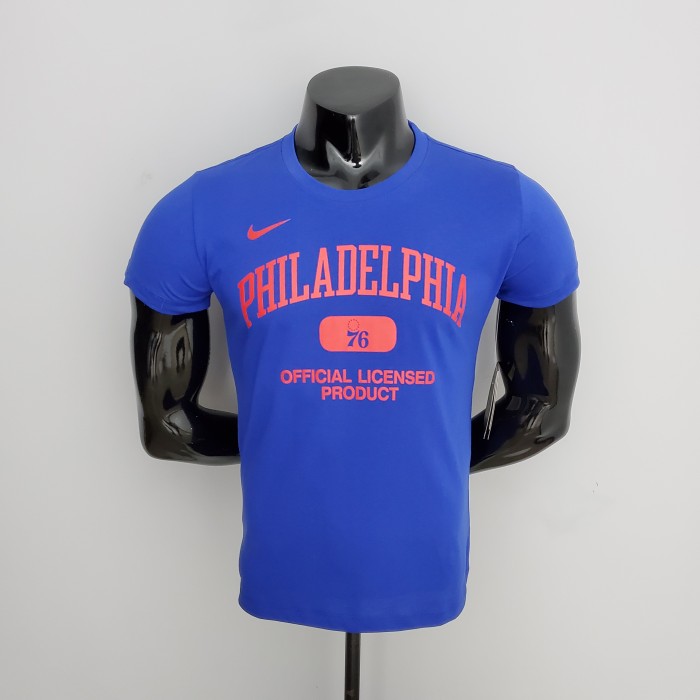 Philadelphia 76ers Casual T-shirt Blue
