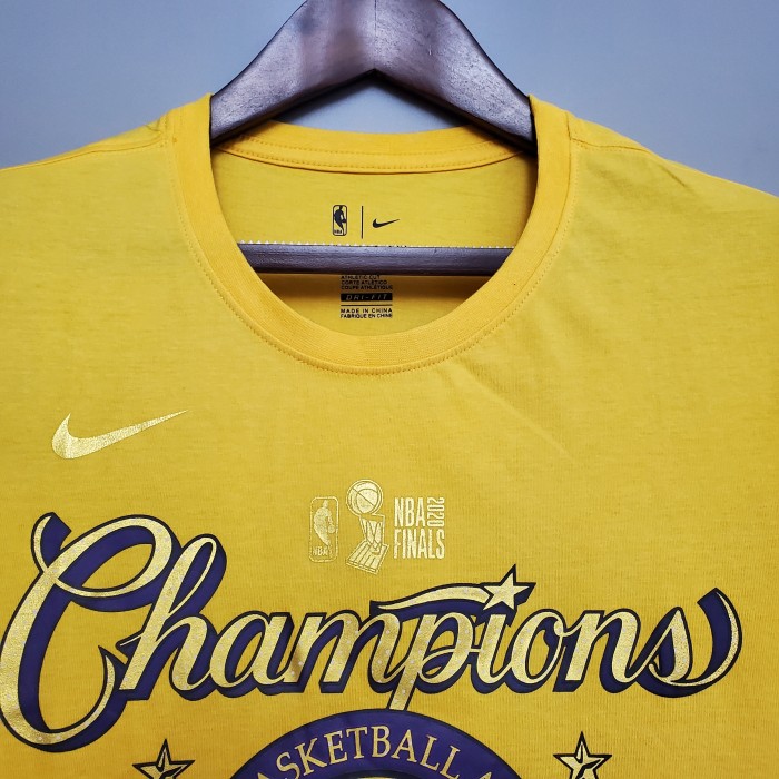 Los Angeles Lakers Yellow Championship Casual T-shirt