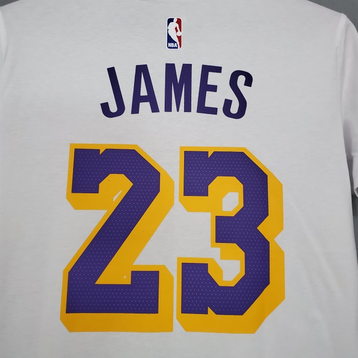 LeBron James Los Angeles Lakers Casual T-shirt White