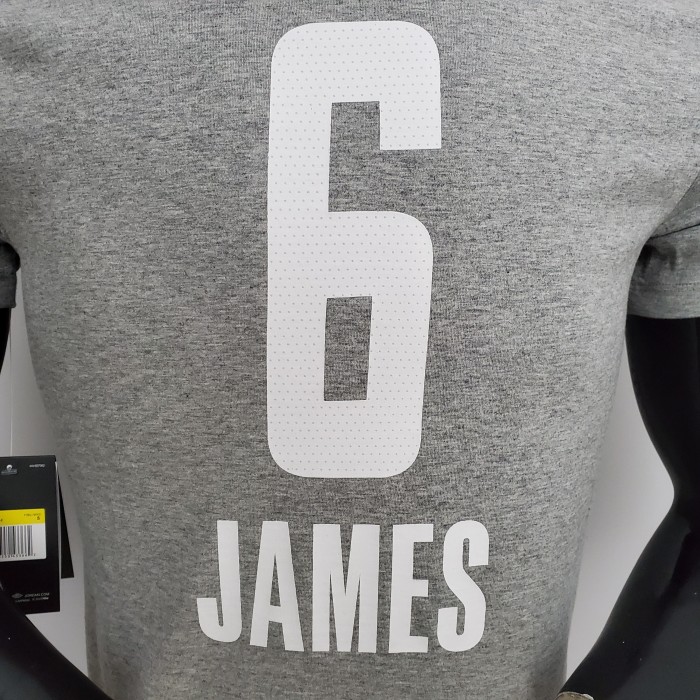 LeBron James 2021 Olympics USA Team Gray Casual T-shirt