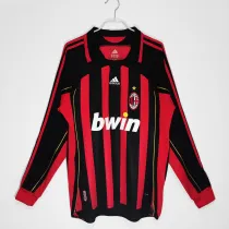 2006-2007 AC Milan Home Adult Retro LS Soccer Jersey