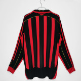 2006-2007 AC Milan Home Adult Retro LS Soccer Jersey