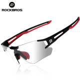 ROCKBROS Cycling Wrap Sunglasses Men's Photochromic Sport Glasses Outdoors UV400 Bicycle Outdoor Sports Eyewear Glasses Goggles
