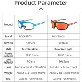 ROCKBROS Cycling Glasses Men Women Photochromic Polarized Sunglasses Fashion MTB Road Bike Eyewear For Bicycle Fishing Sports