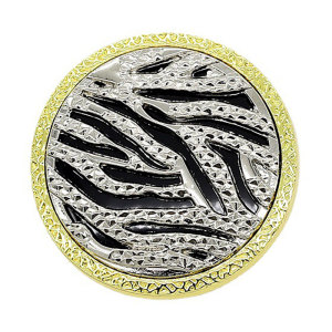20MM Zebra Gold metal  snap buttons
