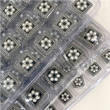 23MM Pearl square dot oil black and white metal  snap buttons