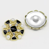 20MM pearl flower metal  snap buttons