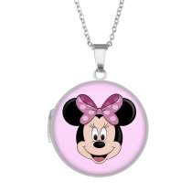 10 styles Stainless steel painted Phase box, chain length 60cm, diameter 2.7cm Cartoon