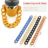 Macaron-colored plastic bracelet bag handle with diy jewelry accessories beverage coffee portable bag fit 18mm snap button jewelry